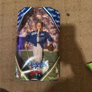 Barbie Dodgers Doll in Blue and White Uniform